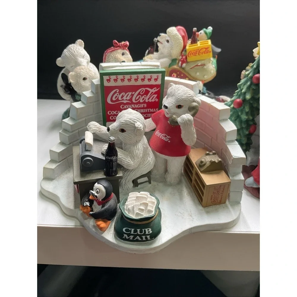 Vintage Coca-Cola Polar Bear Cub Collection Lot of 7 Ltd Ed Collectors Society